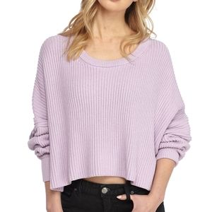 Free People Festive Pier Lilac Sweater Pullover